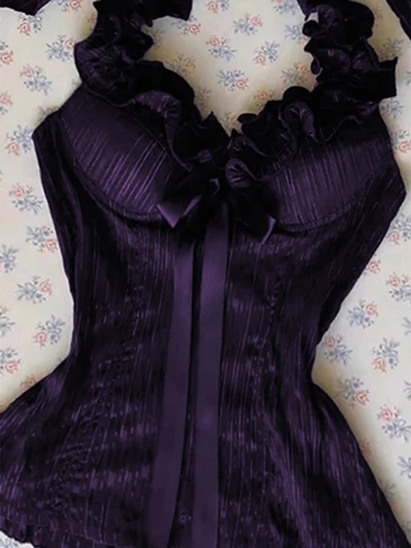 Original Bla Striped Hanging Ne Small Strap Vest Women's Summer Vintage Vintage Clothing Top Sweet Sle Slim Fit Cotton
Original Bla Striped Hanging Ne Small Strap Vest Women's Summer Vintage Vintage Clothing Top Sweet Sle Slim Fit Cotton