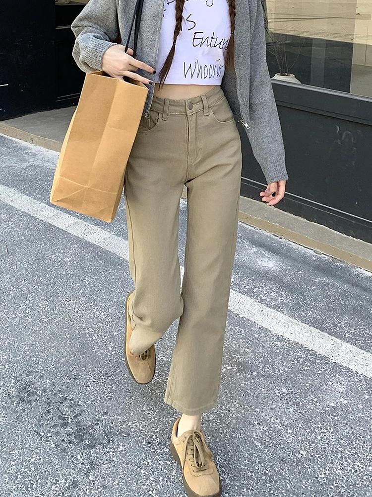 Women Slim Classic Relaxed Fit Straight Leg Jeans High Waist Stretchy Denim Pants Female 2024 New Ankle-Length Denim Trousers
Women Slim Classic Relaxed Fit Straight Leg Jeans High Waist Stretchy Denim Pants Female 2024 New Ankle-Length Denim Trousers