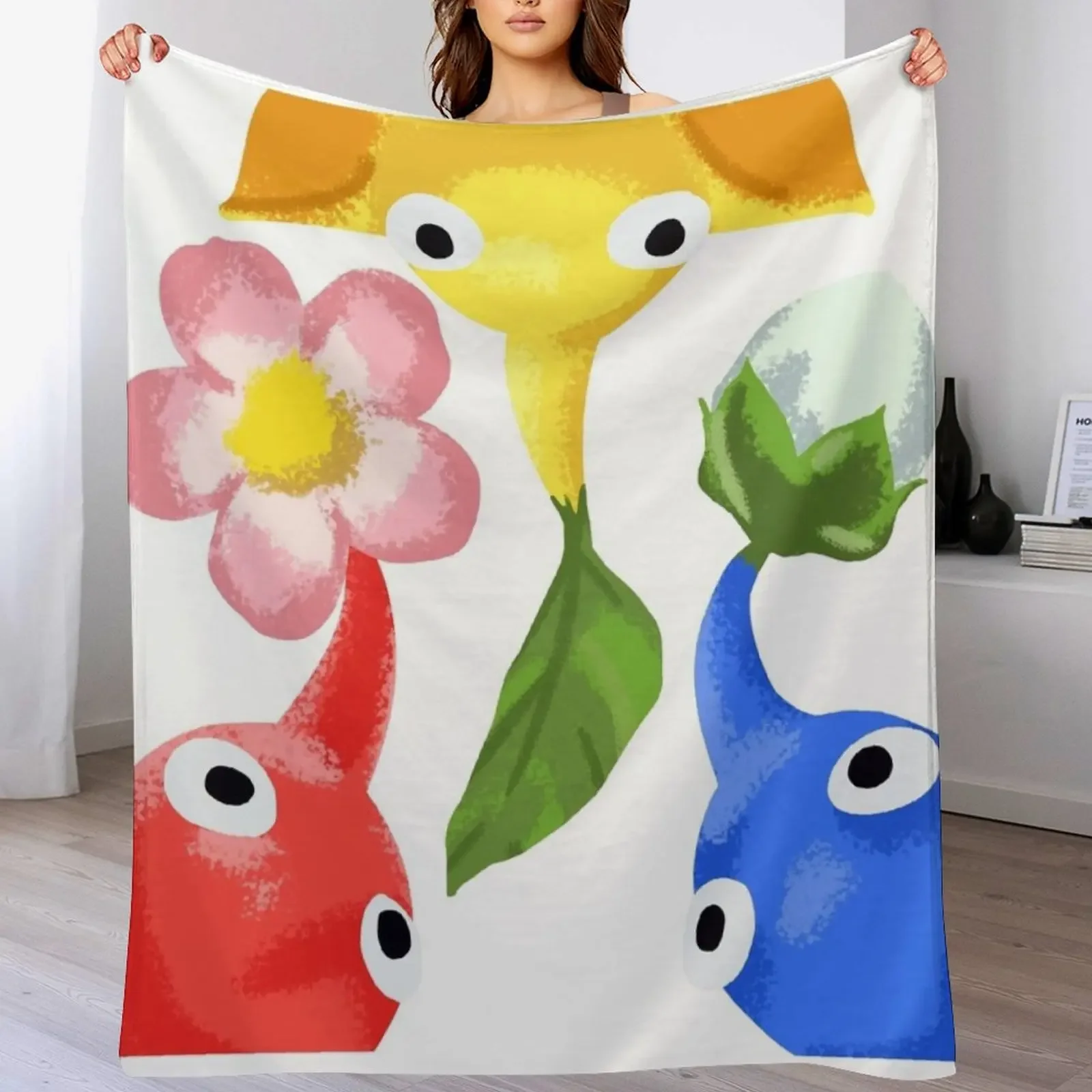 Triple Pikmin Throw Blanket Ultra Soft Flannel Fleece Blanket for All Seasons
Triple Pikmin Throw Blanket Ultra Soft Flannel Fleece Blanket for All Seasons