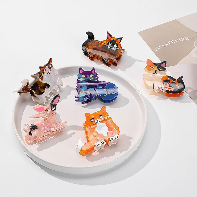 Kawaii Cartoon Dog Cat Animal Hair Claw Acetate Claw Clip Cute Pet Kitten Puppy Crab Hair Clip for Woman Girl Hair Accessories
Kawaii Cartoon Dog Cat Animal Hair Claw Acetate Claw Clip Cute Pet Kitten Puppy Crab Hair Clip for Woman Girl Hair Accessories
