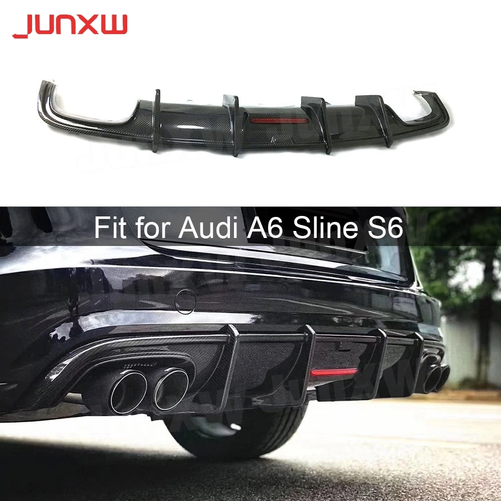 Carbon Fiber Rear Diffuser Lip Spoiler For Audi A6 S6 C7.5 Sline 2016-2018 (not for A6 Standard ) Car Bumper Guard
Carbon Fiber Rear Diffuser Lip Spoiler For Audi A6 S6 C7.5 Sline 2016-2018 (not for A6 Standard ) Car Bumper Guard