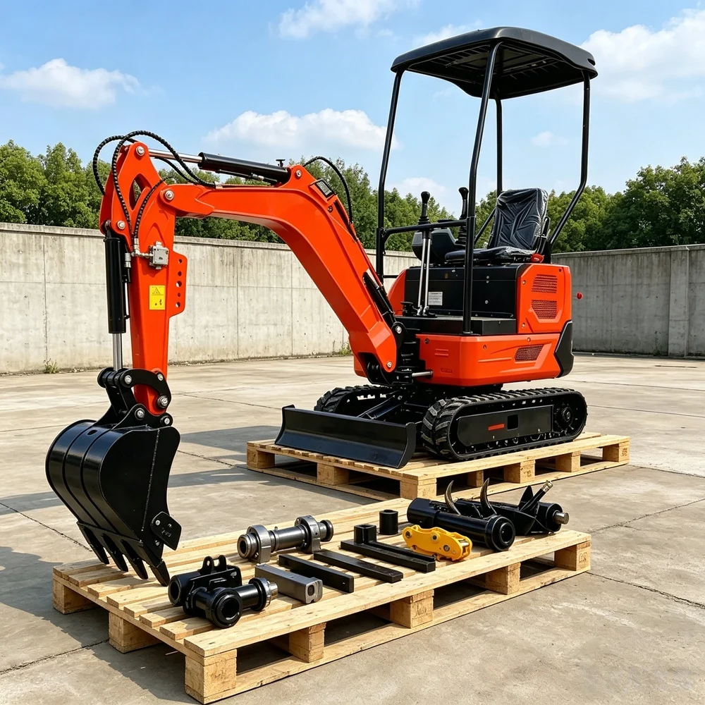 08/1.0Ton Mini Excavator With AttachmentsConstruction Equipment For GardenPelle HydrauliquesManufacturer Direct
08/1.0Ton Mini Excavator With AttachmentsConstruction Equipment For GardenPelle HydrauliquesManufacturer Direct