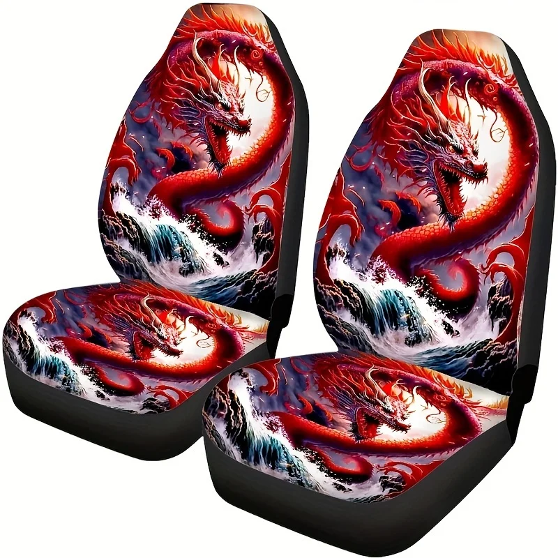 Dragon Car Seat Cover for Two Front Seats Printed with Cool Patterns Creative Car Seat Protector Decoration Car Accessories
Dragon Car Seat Cover for Two Front Seats Printed with Cool Patterns Creative Car Seat Protector Decoration Car Accessories