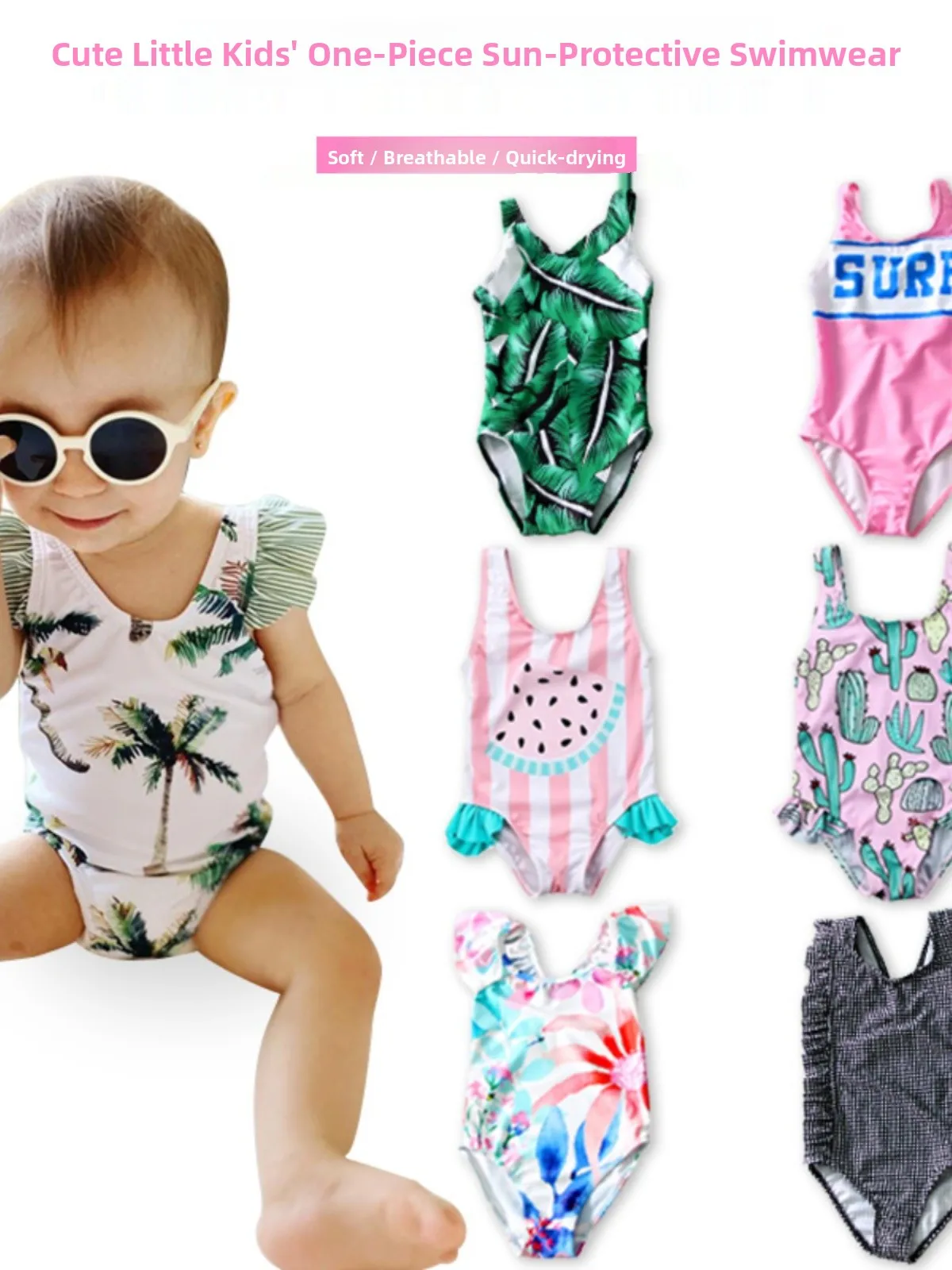 Очаровательный детский цельный купальник с длинными рукавами для девочек, купальный костюм для малышей от 3 лет, защита от солнца
Очаровательный детский цельный купальник с длинными рукавами для девочек, купальный костюм для малышей от 3 лет, защита от солнца