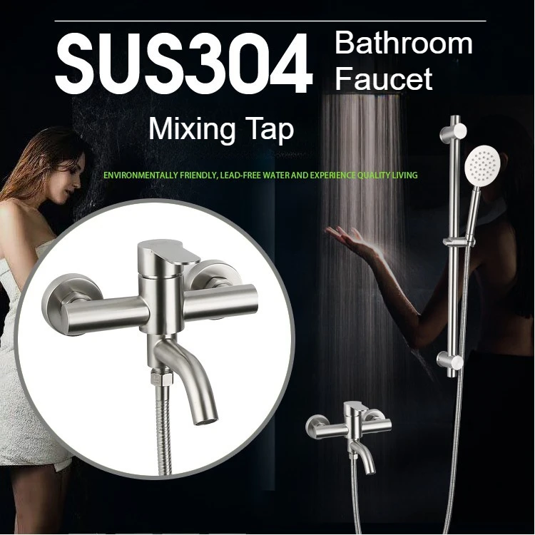 Stainless Steel Mixing Faucet Bathroom Multifunctional Toilet Hot Cold Wall Mounted Shower Tap Modern Household Universal Faucet
Stainless Steel Mixing Faucet Bathroom Multifunctional Toilet Hot Cold Wall Mounted Shower Tap Modern Household Universal Faucet