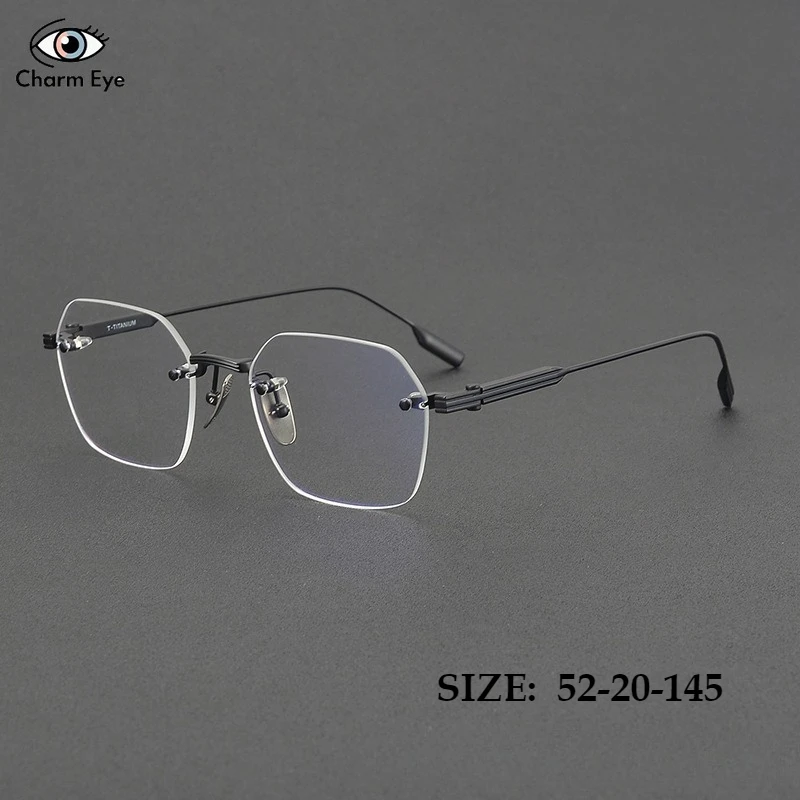 2025 Pure Titanium Polygonal Frameless Eyeglass Frame for Men Niche Handmade Optical Myopia Prescription Glasses for Women
2025 Pure Titanium Polygonal Frameless Eyeglass Frame for Men Niche Handmade Optical Myopia Prescription Glasses for Women