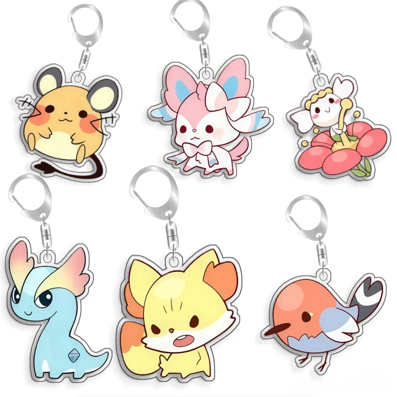 for Pokemon Elf Qikchu Flabebe Vaporeon Sylveon Dedenne Acrylic Selfmade Cute Cartoon Anime Keychain Pendant Toy Gift 5cm
for Pokemon Elf Qikchu Flabebe Vaporeon Sylveon Dedenne Acrylic Selfmade Cute Cartoon Anime Keychain Pendant Toy Gift 5cm