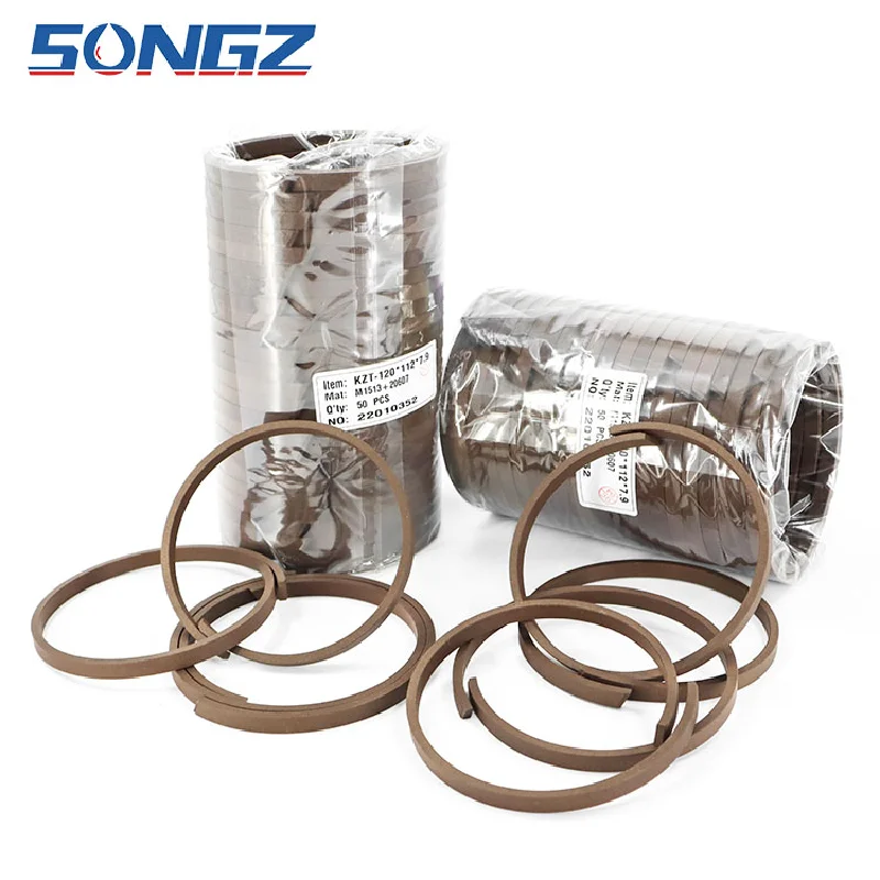 120*112-7.9 KZT Bearing Guidance Filled PTFE Material Excavator Seals KZT Wear Ring Seal
120*112-7.9 KZT Bearing Guidance Filled PTFE Material Excavator Seals KZT Wear Ring Seal