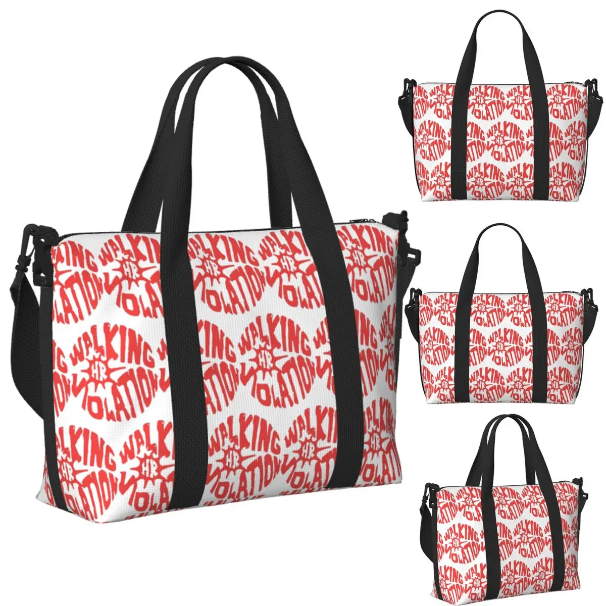 Custom Walking HR Violation Beach Travel Bag Large Capacity Tote Bags for Gym Sport Women Shopping Duffle Shoulder Bag
Custom Walking HR Violation Beach Travel Bag Large Capacity Tote Bags for Gym Sport Women Shopping Duffle Shoulder Bag