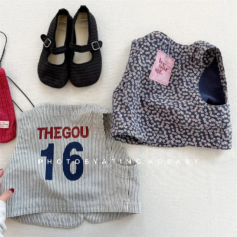 Girls Floral Letter Cardigan Coat Cotton Boys Casual Striped Vest Jacket Kids Clothes 2025 Autumn New Children Sleeveless Vest
Girls Floral Letter Cardigan Coat Cotton Boys Casual Striped Vest Jacket Kids Clothes 2025 Autumn New Children Sleeveless Vest
