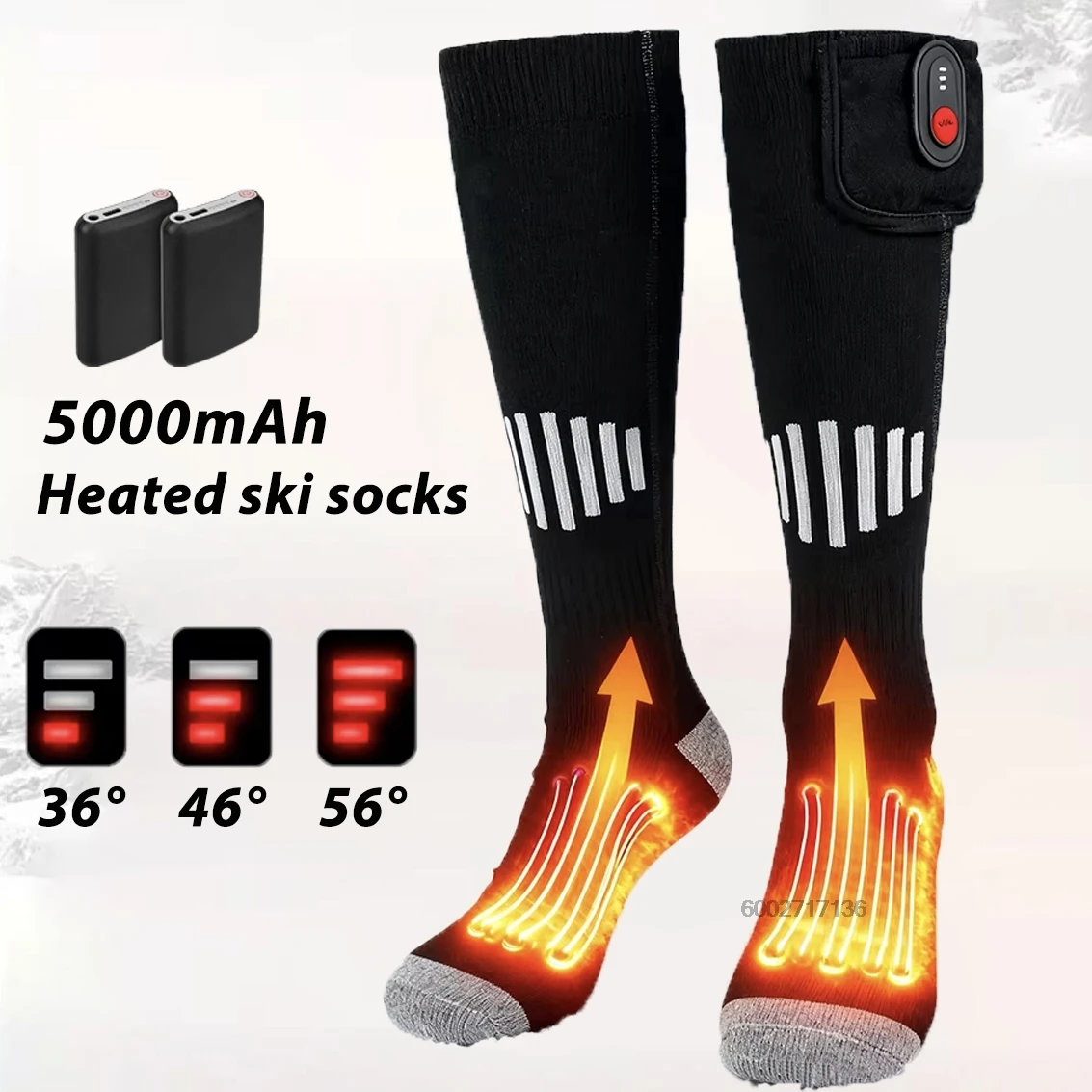 Heated Socks 5000mAh Rechargeable Heating Socks for Long Hours Ski Outdoor Sport Thermal Heated Foot Warmer Ski Sports
Heated Socks 5000mAh Rechargeable Heating Socks for Long Hours Ski Outdoor Sport Thermal Heated Foot Warmer Ski Sports
