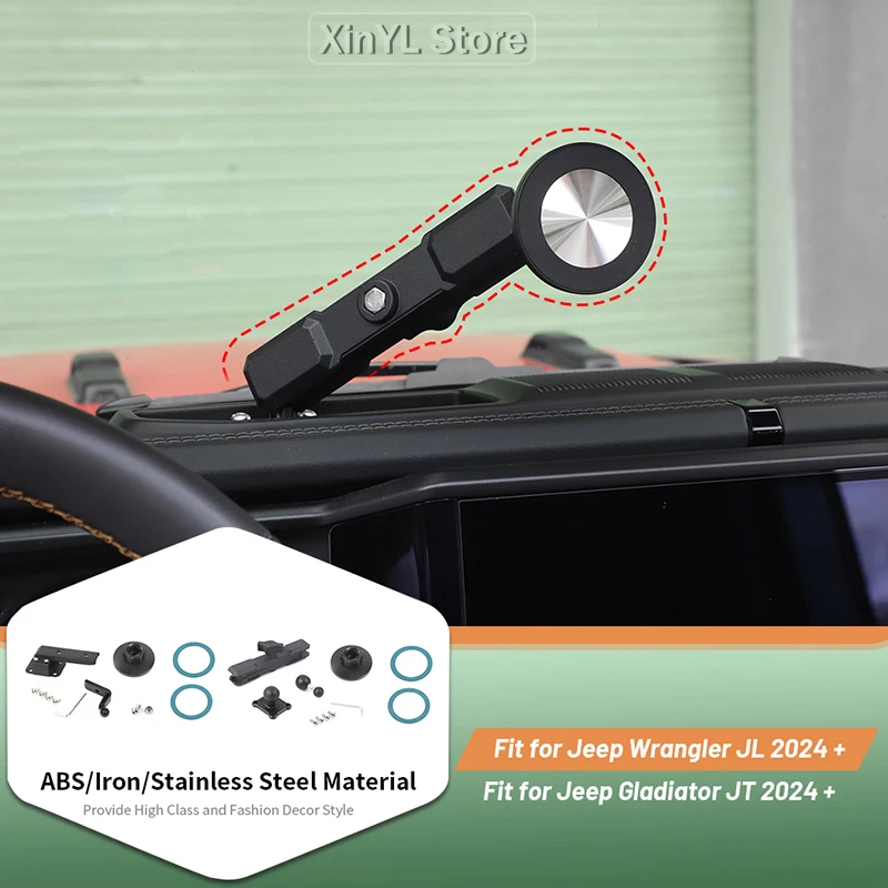 For Jeep Wrangler JL 2024 Up Phone Holder Magnetic Rotatable Adjustable Centre Console Navigation Stand Kit Interior Accessories
For Jeep Wrangler JL 2024 Up Phone Holder Magnetic Rotatable Adjustable Centre Console Navigation Stand Kit Interior Accessories