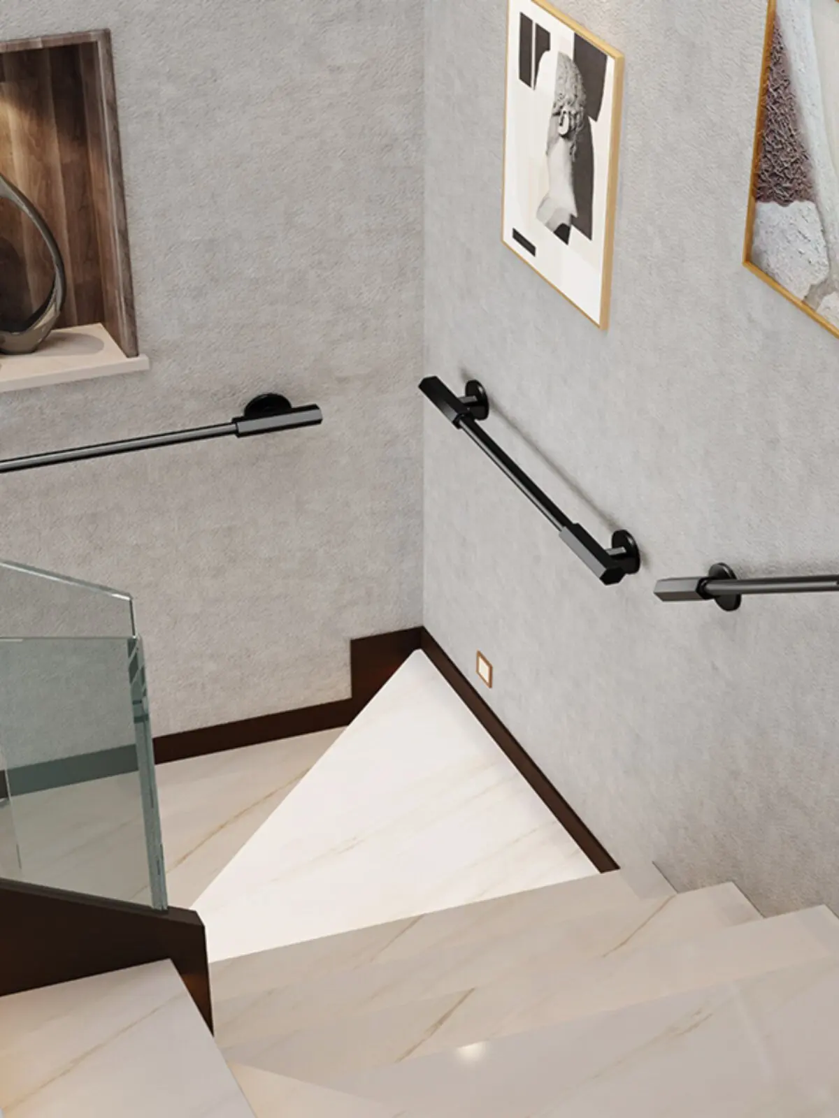 Anti Slip Adjustable Handrail, Home Wrought Iron Stair Railing, Zinc Steel Fall Barrier for Elderly Kid, Step Safety Guardrail
Anti Slip Adjustable Handrail, Home Wrought Iron Stair Railing, Zinc Steel Fall Barrier for Elderly Kid, Step Safety Guardrail