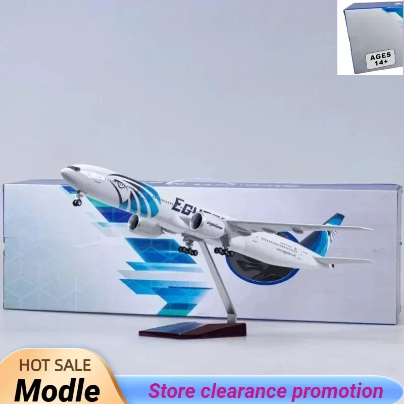 Масштаб 1/157, 47 см, 777 B777, модель самолета Egypt Air Airlines, модель W, свет и шасси на колесах, литой под давлением пластиковый полимерный самолет, игрушки в подарок
Масштаб 1/157, 47 см, 777 B777, модель самолета Egypt Air Airlines, модель W, свет и шасси на колесах, литой под давлением пластиковый полимерный самолет, игрушки в подарок