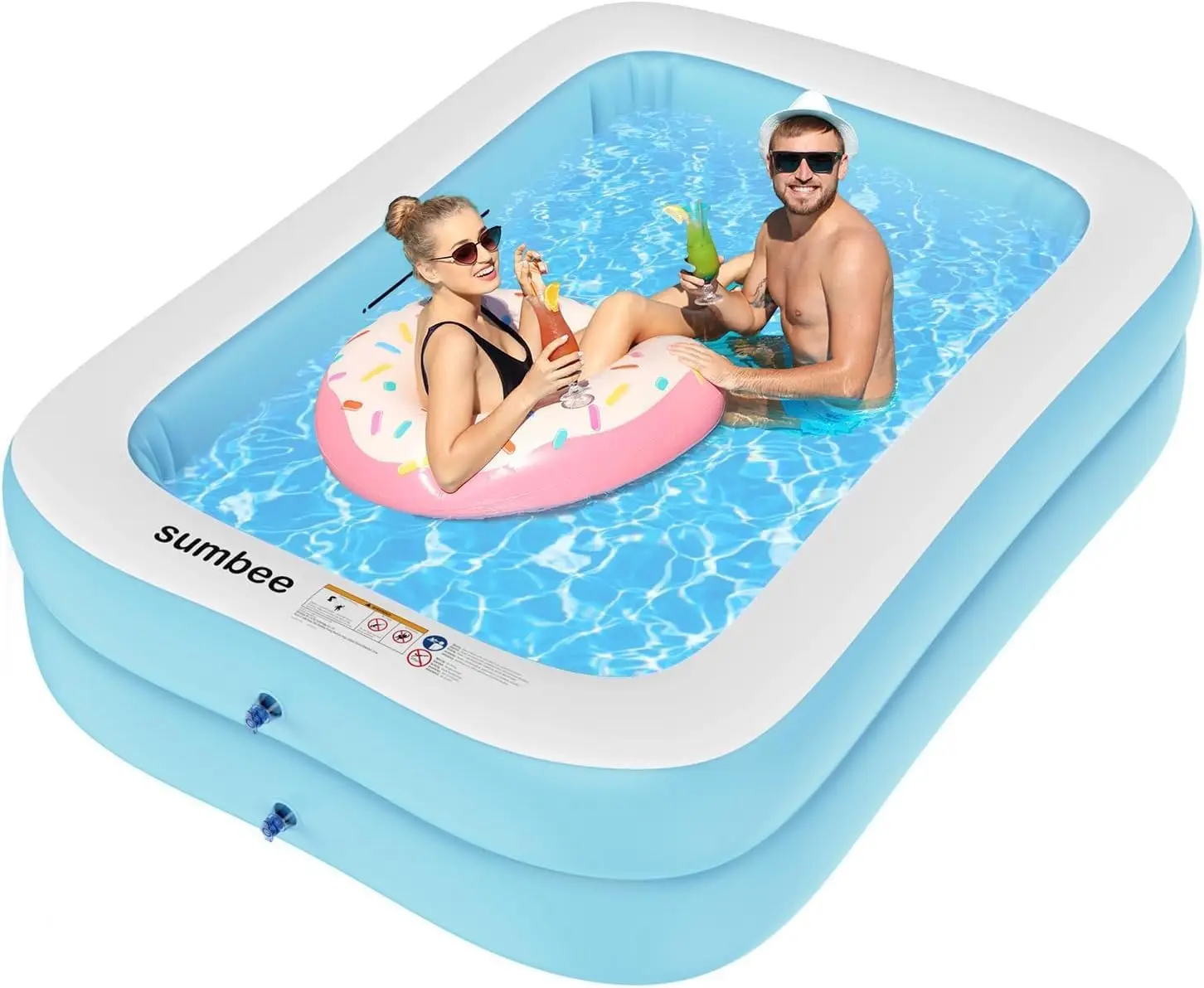 Inflatable Family Pool 79"x59"x20" for Kids & Adults - Outdoor Summer Fun
Inflatable Family Pool 79"x59"x20" for Kids & Adults - Outdoor Summer Fun