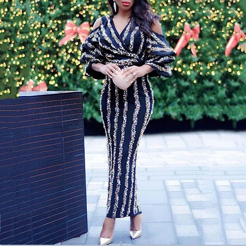 2020 Autumn/Winter New Women's Dress V-Neck Black Split Sexy Mid Length Bag Hip Skirt
2020 Autumn/Winter New Women's Dress V-Neck Black Split Sexy Mid Length Bag Hip Skirt
