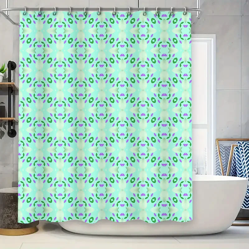 Kaleidoscopic Floral Shower Curtain Mint Green Purple Decor for Bathroom Waterproof Fabric Easy Installation for Home Bathing Es
Kaleidoscopic Floral Shower Curtain Mint Green Purple Decor for Bathroom Waterproof Fabric Easy Installation for Home Bathing Es