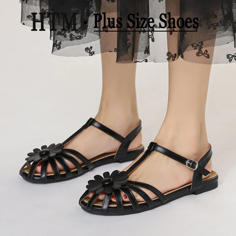 Summer Flat Sandals for Women Braided Hollow Closed-toe Sandals Outdoor Wear Breathable Holiday Roman Shoes sandalias de mujer
Summer Flat Sandals for Women Braided Hollow Closed-toe Sandals Outdoor Wear Breathable Holiday Roman Shoes sandalias de mujer