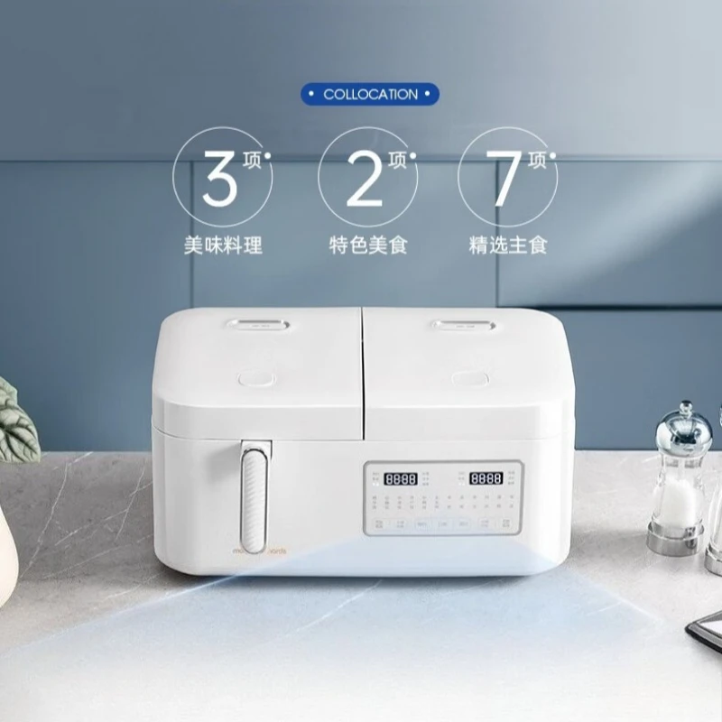 2 in 1 Double Pot Double Control Low Sugar Rice Cooker 1-3 Person Mini Electric Hot Pot 2+2L Multifunctional Steamer for Home
2 in 1 Double Pot Double Control Low Sugar Rice Cooker 1-3 Person Mini Electric Hot Pot 2+2L Multifunctional Steamer for Home