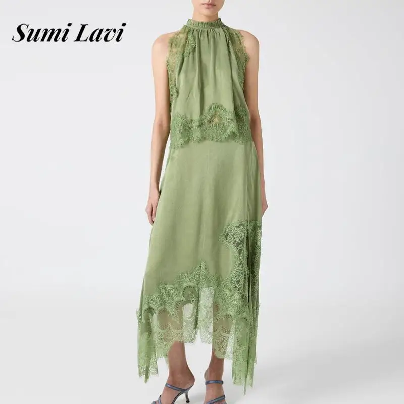 Women Sexy Lace Patchwork Solid Party Outfits Elegant Hollow Out Loose 2Pc Sets Fashion O-neck Sleeveless Top & Long Skirt Suit
Women Sexy Lace Patchwork Solid Party Outfits Elegant Hollow Out Loose 2Pc Sets Fashion O-neck Sleeveless Top & Long Skirt Suit