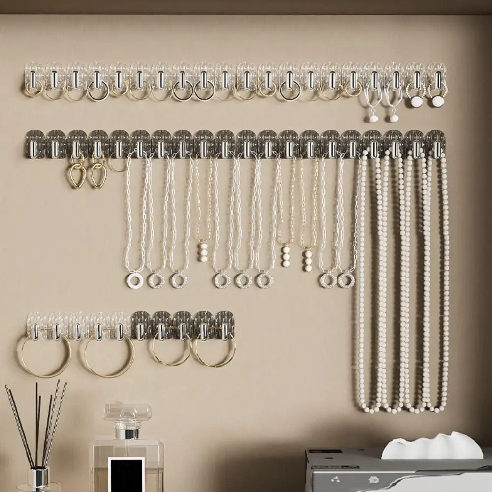 20pcs Hanging Wall Hook Transparent Wall Mounted Necklace Storage Rack Punch-Free Waterproof Jewelry Display Rack Bathroom
20pcs Hanging Wall Hook Transparent Wall Mounted Necklace Storage Rack Punch-Free Waterproof Jewelry Display Rack Bathroom
