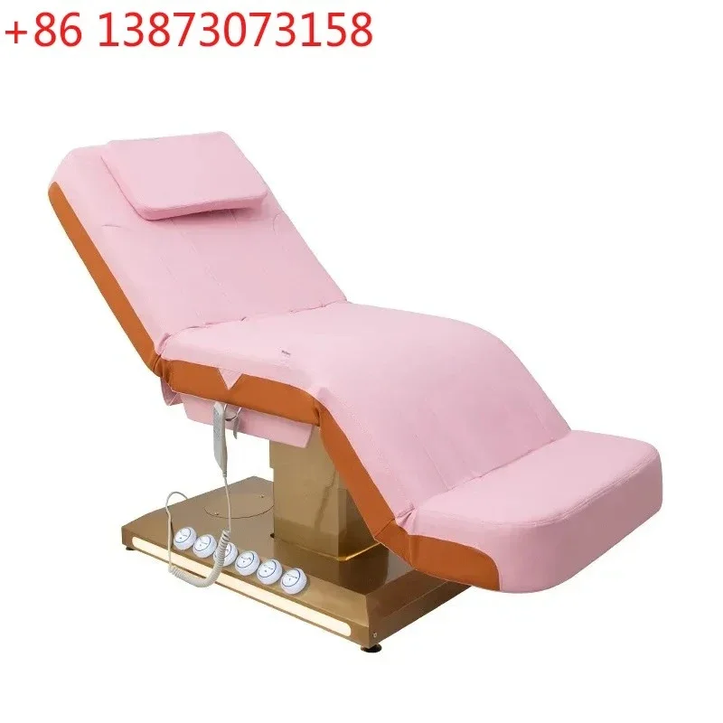 02Electric lifting beauty bed, golden base, body massage bed, special for beauty salons
02Electric lifting beauty bed, golden base, body massage bed, special for beauty salons