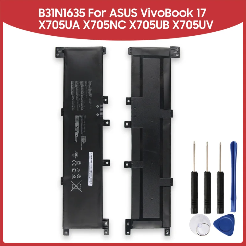Сменный аккумулятор B31N1635 для ASUS VivoBook 17 X705UA X705NC X705UB X705UV 43 Втч 3727 мАч
Сменный аккумулятор B31N1635 для ASUS VivoBook 17 X705UA X705NC X705UB X705UV 43 Втч 3727 мАч