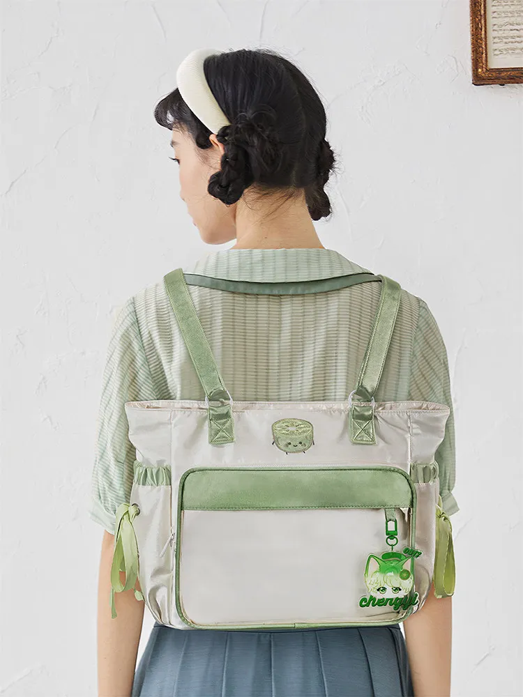 Japanese Original Ribbon Lolita Academy Style Lta Bag Tote Bags Women 2026 New Green Large-capacity Shoulder Messenger Bag Girls
Japanese Original Ribbon Lolita Academy Style Lta Bag Tote Bags Women 2026 New Green Large-capacity Shoulder Messenger Bag Girls