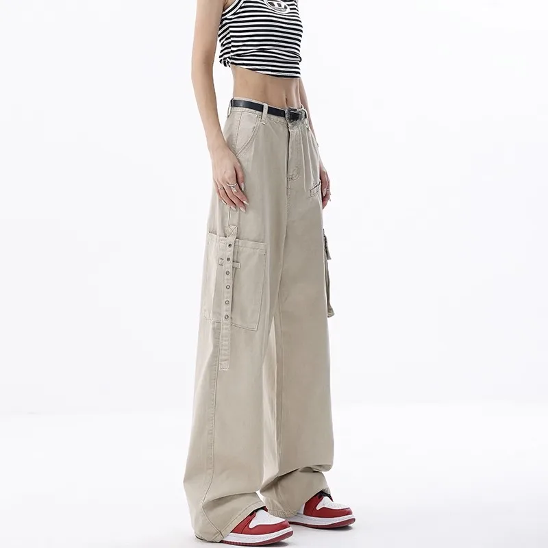 WCFCX STUDIO 90S Vintage Solid Color Parachute Pants for Women Oversize Pants Harajuku Y2KAesthetic Low Waist Trousers
WCFCX STUDIO 90S Vintage Solid Color Parachute Pants for Women Oversize Pants Harajuku Y2KAesthetic Low Waist Trousers