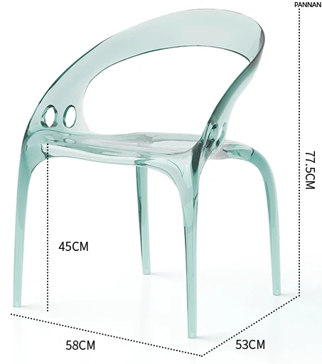 Simple household thickened plastic dining chair light luxury Alec armrest back chair
Simple household thickened plastic dining chair light luxury Alec armrest back chair