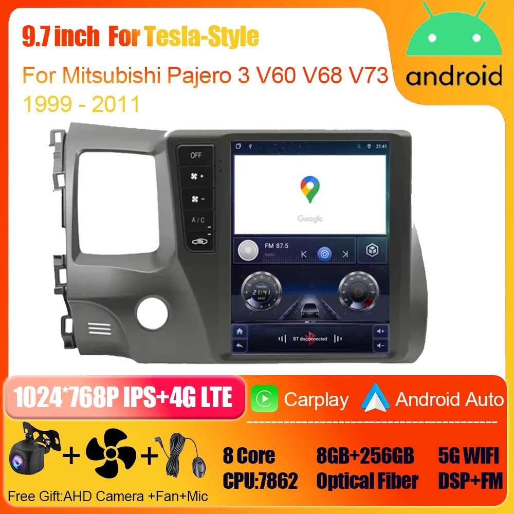 WIFI For Honda Civic 2006-2011 9.7 inch Video Player Android Auto Car Radio GPS Navigation Multimedia Stereo Carplay No 2din DVD
WIFI For Honda Civic 2006-2011 9.7 inch Video Player Android Auto Car Radio GPS Navigation Multimedia Stereo Carplay No 2din DVD