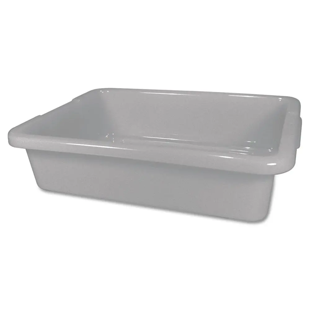 Gray 4.6-Gallon Heavy-Duty Plastic Utility Tub for Kitchen Dishwashing and Storage
Gray 4.6-Gallon Heavy-Duty Plastic Utility Tub for Kitchen Dishwashing and Storage