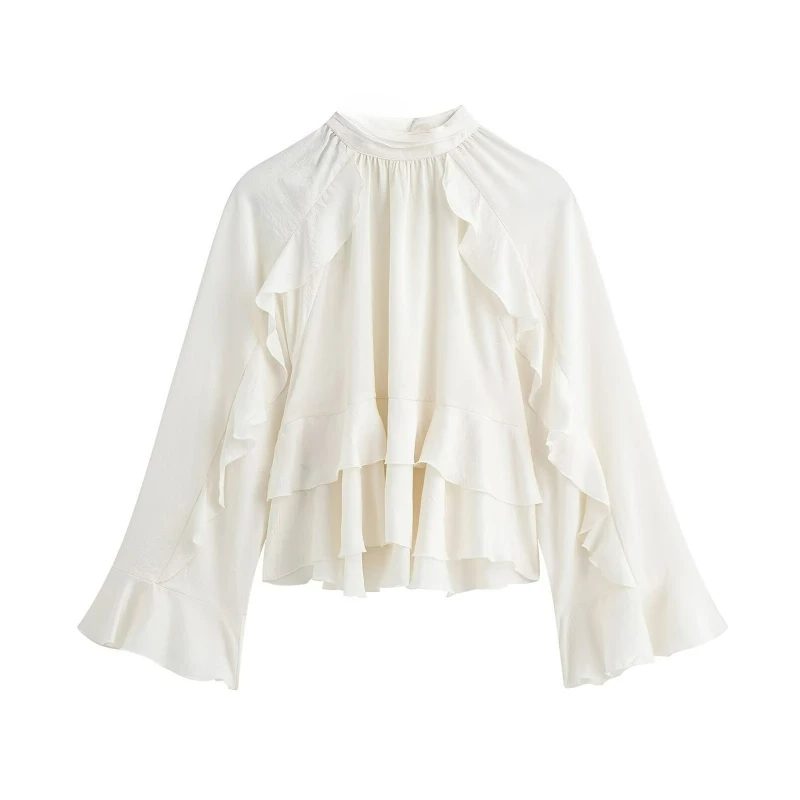 Spring Summer New Women's Clothing Elegant Style Fashionable Versatile Laminated Decorative Shirt Niche High Quality Temperament
Spring Summer New Women's Clothing Elegant Style Fashionable Versatile Laminated Decorative Shirt Niche High Quality Temperament