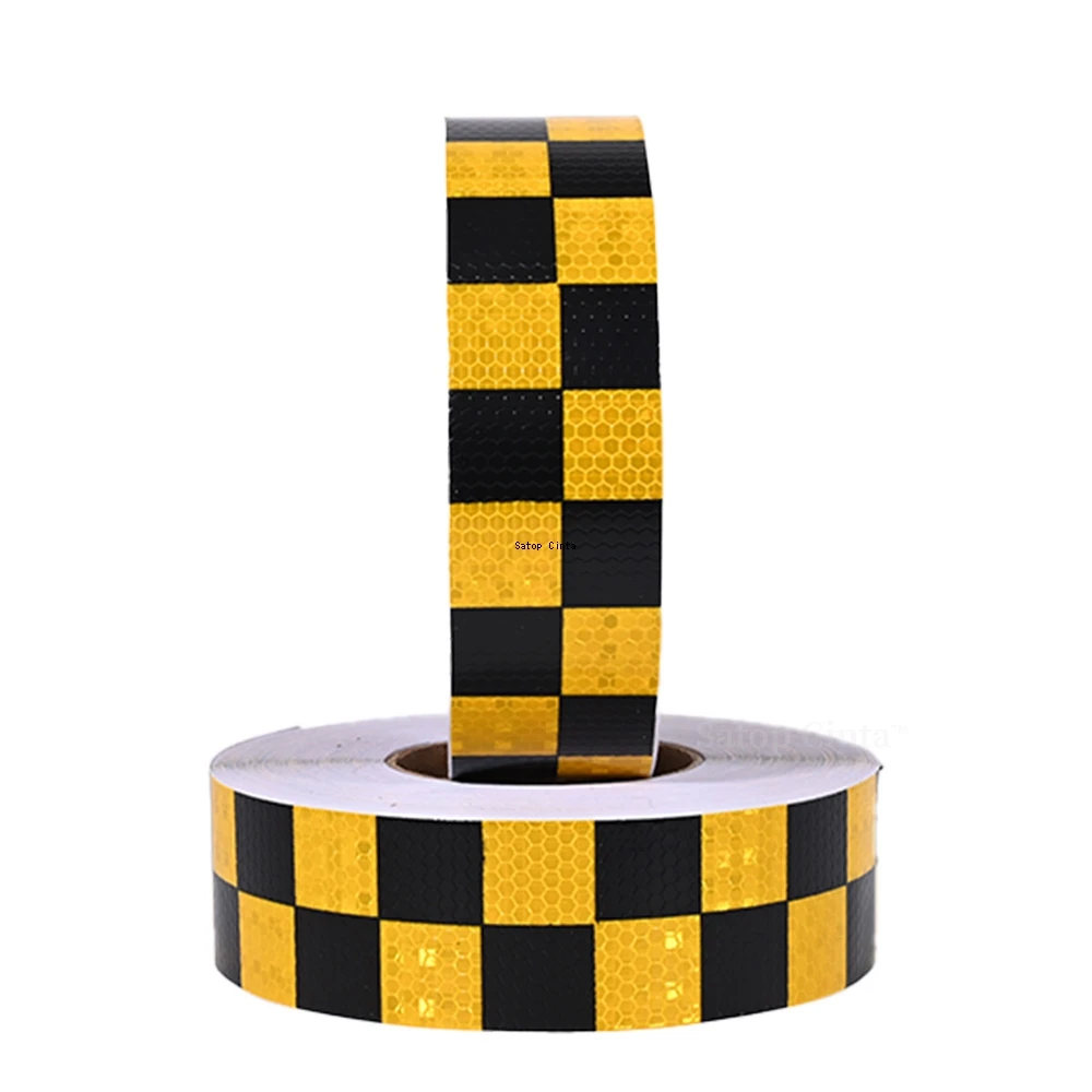 5cm*50m Grid Reflective Tapes Yellow-Black Waterproof Adhesive High Visibility Safety Warning Reflectors Stickers For Motorcycle
5cm*50m Grid Reflective Tapes Yellow-Black Waterproof Adhesive High Visibility Safety Warning Reflectors Stickers For Motorcycle
