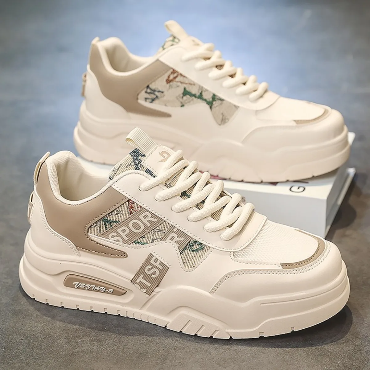 Men's Trendy Chunky Sneakers Thick Sole Breathable Mesh Low-Top Non-Slip Comfortable Versatile Casual Sport Shoe for All Seasons
Men's Trendy Chunky Sneakers Thick Sole Breathable Mesh Low-Top Non-Slip Comfortable Versatile Casual Sport Shoe for All Seasons