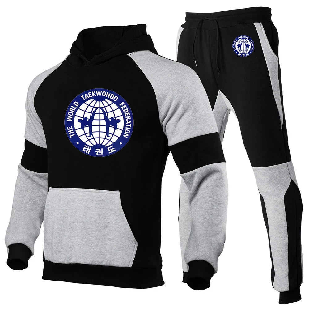 2026 WTF World Taekwondo Federation Spring Autumn Fashion Patchwork Cotton Sports Sets Pocket Hoodies+Leisure Sweatpants Suit
2026 WTF World Taekwondo Federation Spring Autumn Fashion Patchwork Cotton Sports Sets Pocket Hoodies+Leisure Sweatpants Suit