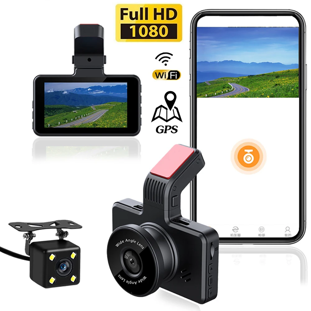 Dash Cam WiFi 1080P Full HD Car DVR Car Camera Night Vision Parking Monitor Rear View Dashcam Black Box Drive Video Recorder GPS
Dash Cam WiFi 1080P Full HD Car DVR Car Camera Night Vision Parking Monitor Rear View Dashcam Black Box Drive Video Recorder GPS