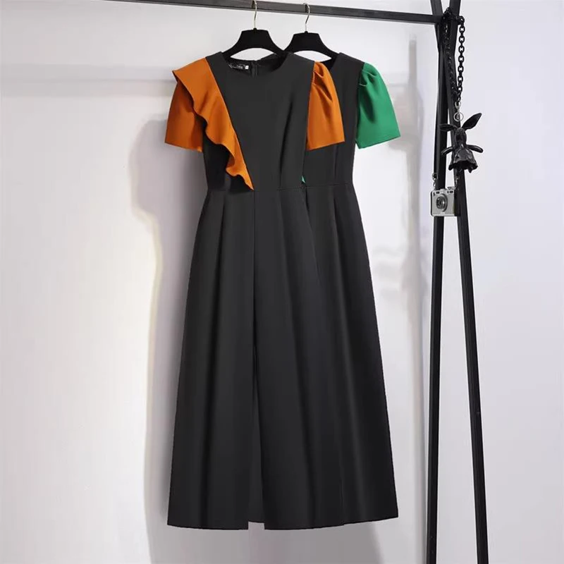 Vintage Ruffles Patchwork Jumpsuit Women Summer Puff Short Sleeve Slim Jumpsuits Elegant Overalls
Vintage Ruffles Patchwork Jumpsuit Women Summer Puff Short Sleeve Slim Jumpsuits Elegant Overalls