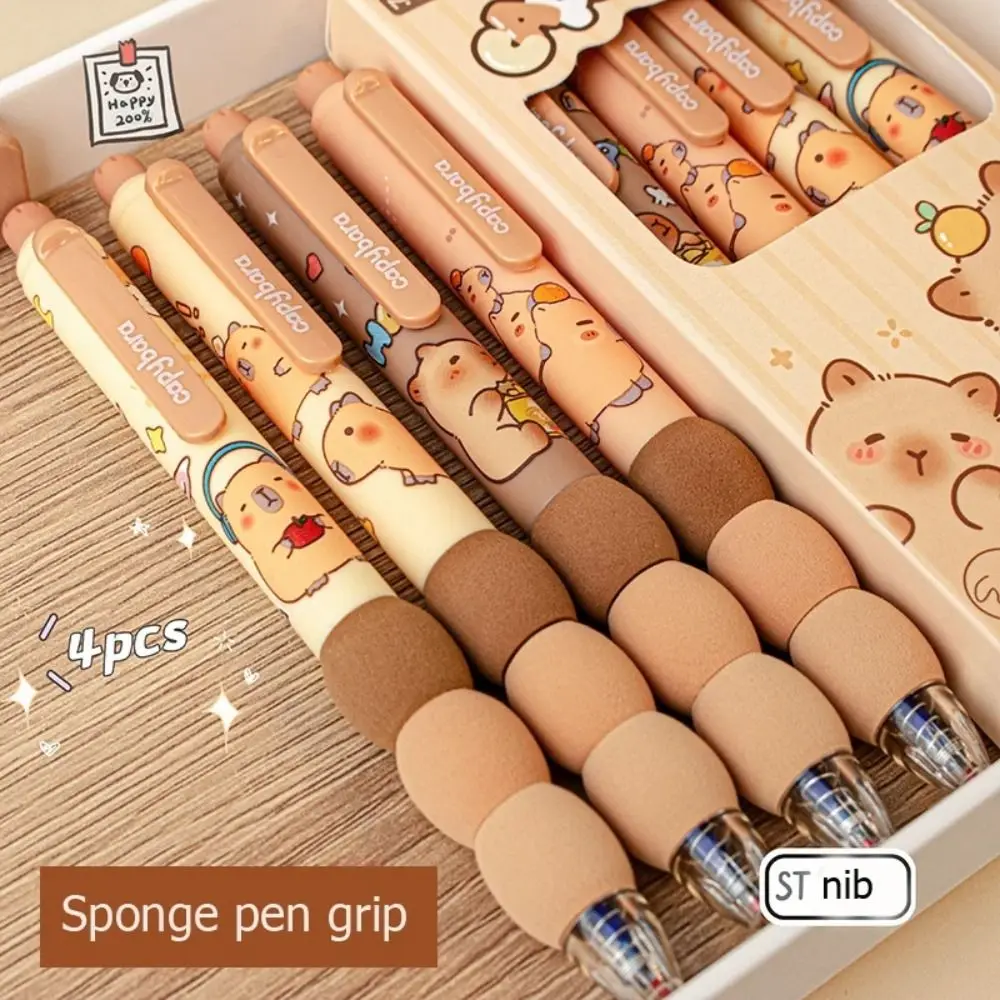4PCS Creative Kawaii Capybara Erasable Pen Cartoon Soft Grip Cute Writing Pen Aesthetic Blue Ink 0.5mm Gel Pen Kids
4PCS Creative Kawaii Capybara Erasable Pen Cartoon Soft Grip Cute Writing Pen Aesthetic Blue Ink 0.5mm Gel Pen Kids