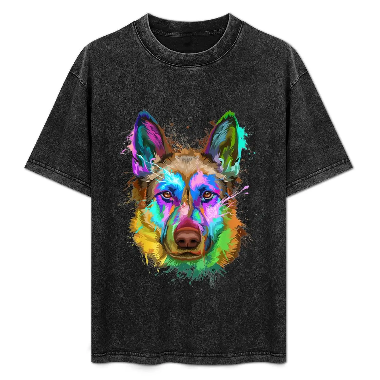 Splash Art German shepherd Shepherd Lovers T-Shirt All Match Print Short Sleeve Top
Splash Art German shepherd Shepherd Lovers T-Shirt All Match Print Short Sleeve Top