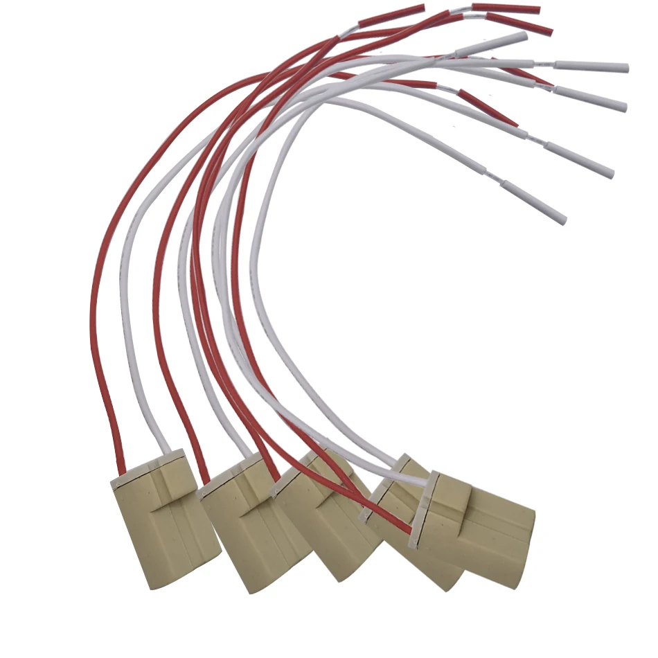 10Pcs G9 Lamp Base Ceramic Connector Socket G9 Type Lamp Holder 2 Silicone wire for LED Halogen Bulb Light
10Pcs G9 Lamp Base Ceramic Connector Socket G9 Type Lamp Holder 2 Silicone wire for LED Halogen Bulb Light
