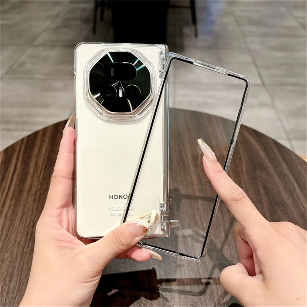 Fashion Transparent Phone Case For Honor Magic V5 Front Protection Film PC Hard Shell Hinge Solid Color Back Cover
Fashion Transparent Phone Case For Honor Magic V5 Front Protection Film PC Hard Shell Hinge Solid Color Back Cover
