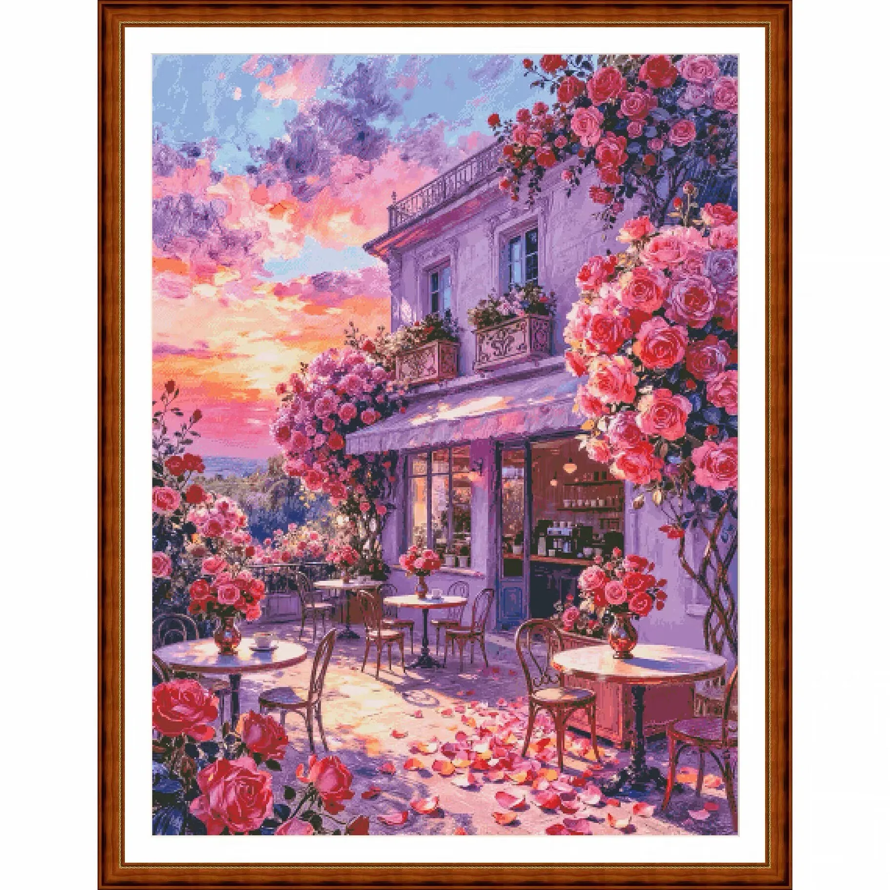ZZ8653- Sunset Cafe 14CT 16CT 18CT Stamped Canvas Cross Stitch DIY Set Needlework Embroidery 101 Colors
ZZ8653- Sunset Cafe 14CT 16CT 18CT Stamped Canvas Cross Stitch DIY Set Needlework Embroidery 101 Colors