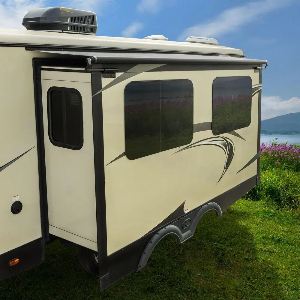 RV Slide Out Awning Kit RV Slide Topper Frame and Fabric 76, Black
RV Slide Out Awning Kit RV Slide Topper Frame and Fabric 76, Black
