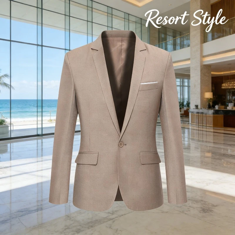 Slim Fit Men Formal Jacket Korean Version Business Suit Middle-aged and Young Casual Single Western Top Commuting Wedding Outfit
Slim Fit Men Formal Jacket Korean Version Business Suit Middle-aged and Young Casual Single Western Top Commuting Wedding Outfit