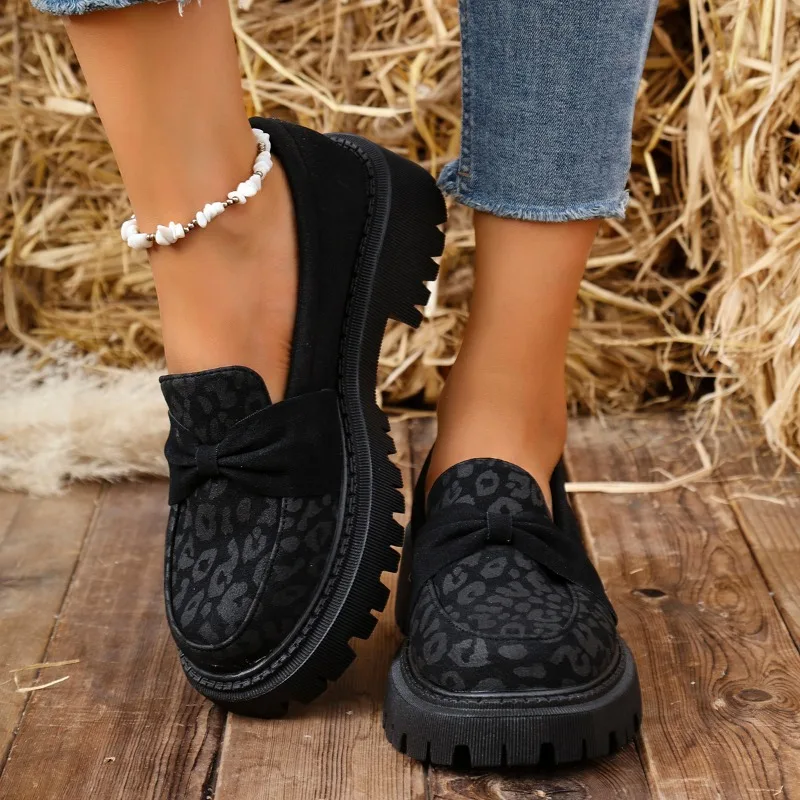 2025 NEW Leopard Shoes Women Fashion Platform Loafers Shoes Woman Comfort Thick Heel Non-Slip Casual Shoes Женская Обувь
2025 NEW Leopard Shoes Women Fashion Platform Loafers Shoes Woman Comfort Thick Heel Non-Slip Casual Shoes Женская Обувь