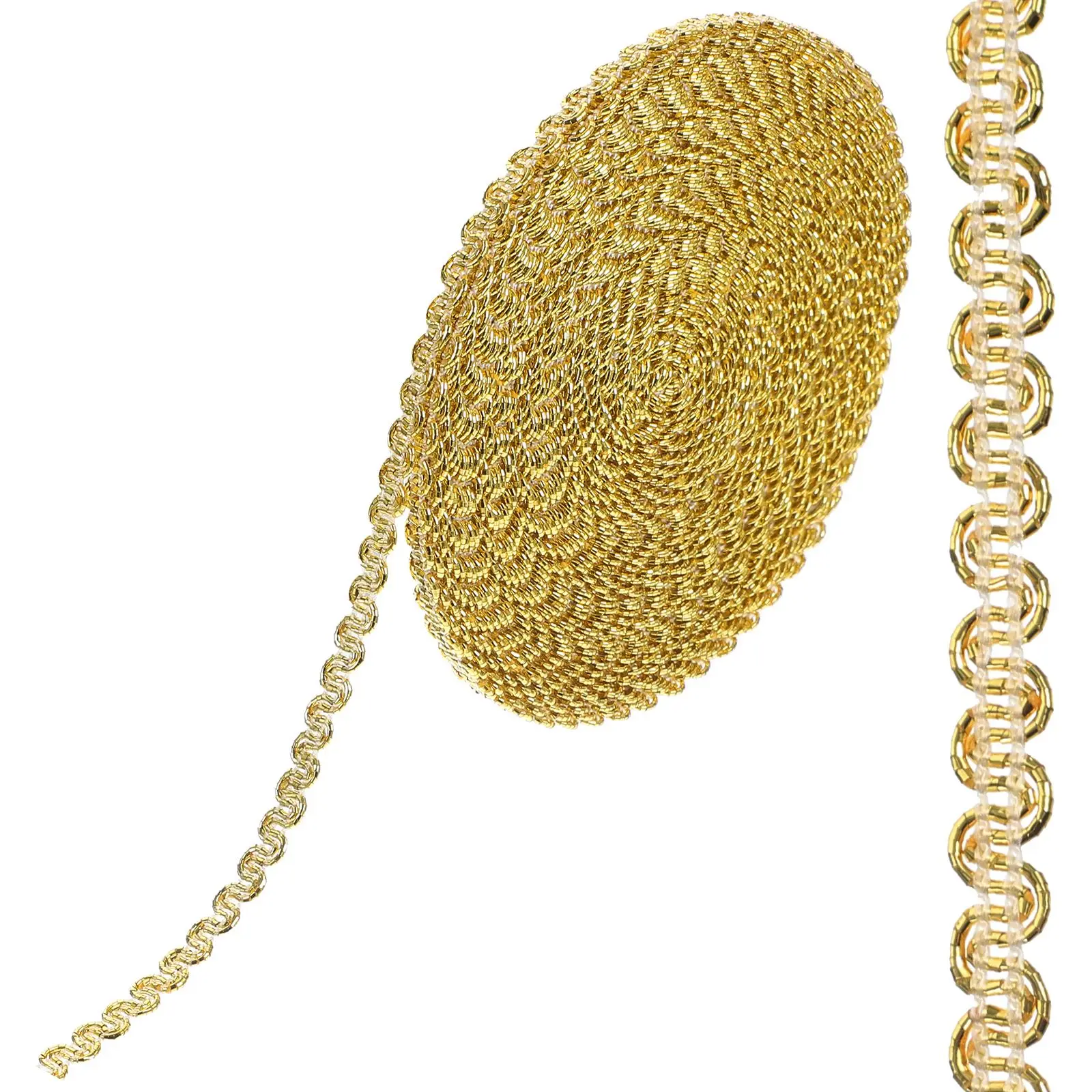 S-Shaped Braided Gimp Trim Decorative Ribbon Blossom Band Wedding Polyester Fringe Golden Flexible Comfortable Crafts Home Decor
S-Shaped Braided Gimp Trim Decorative Ribbon Blossom Band Wedding Polyester Fringe Golden Flexible Comfortable Crafts Home Decor