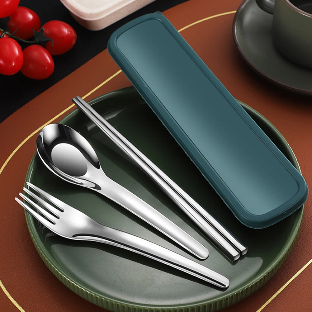 Portable Cutlery Set Work Spoon Soup Stainless Steel Spoons Reusable Chopsticks
Portable Cutlery Set Work Spoon Soup Stainless Steel Spoons Reusable Chopsticks