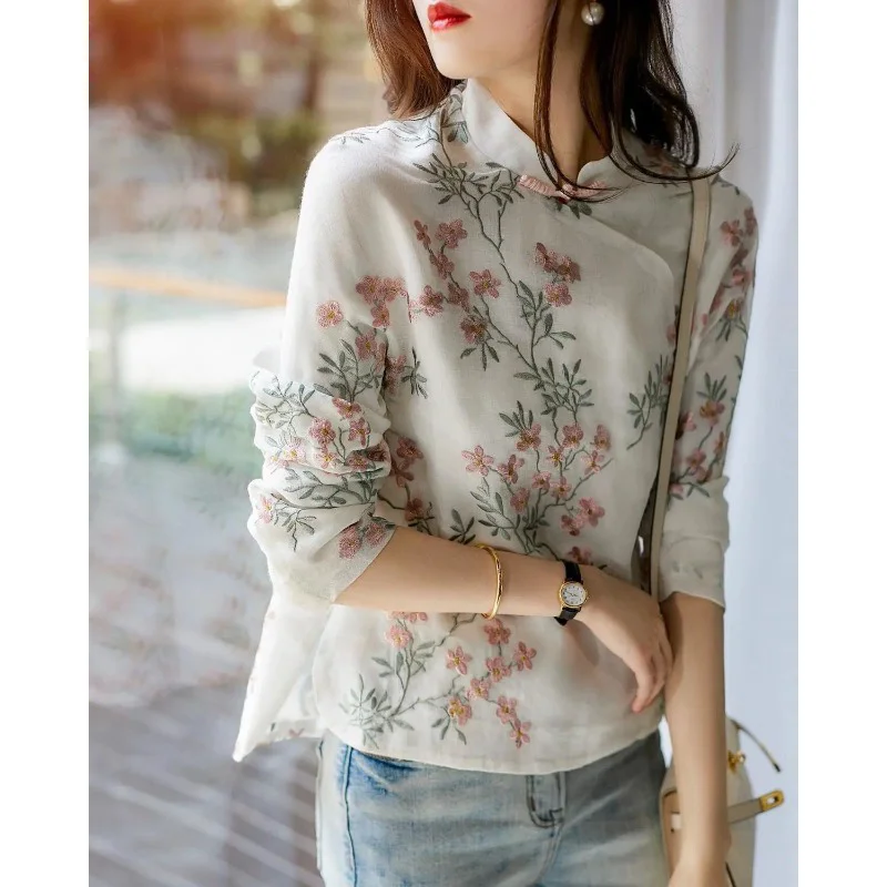2025 Pregnant Women's Chinese Style Improved Qipao Top Spring/Summer New Long Sleeve Printed Chiffon Shirt Maternity Top LF034
2025 Pregnant Women's Chinese Style Improved Qipao Top Spring/Summer New Long Sleeve Printed Chiffon Shirt Maternity Top LF034