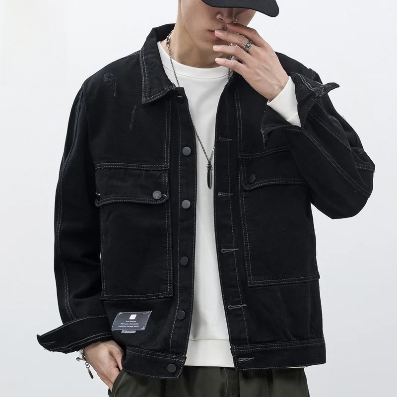 Casual Men's Denim Jaet Workwear Sle Spring New Trendy Brand Outerwear Long Sve Anti-Wrinkle Cotton Blend
Casual Men's Denim Jaet Workwear Sle Spring New Trendy Brand Outerwear Long Sve Anti-Wrinkle Cotton Blend